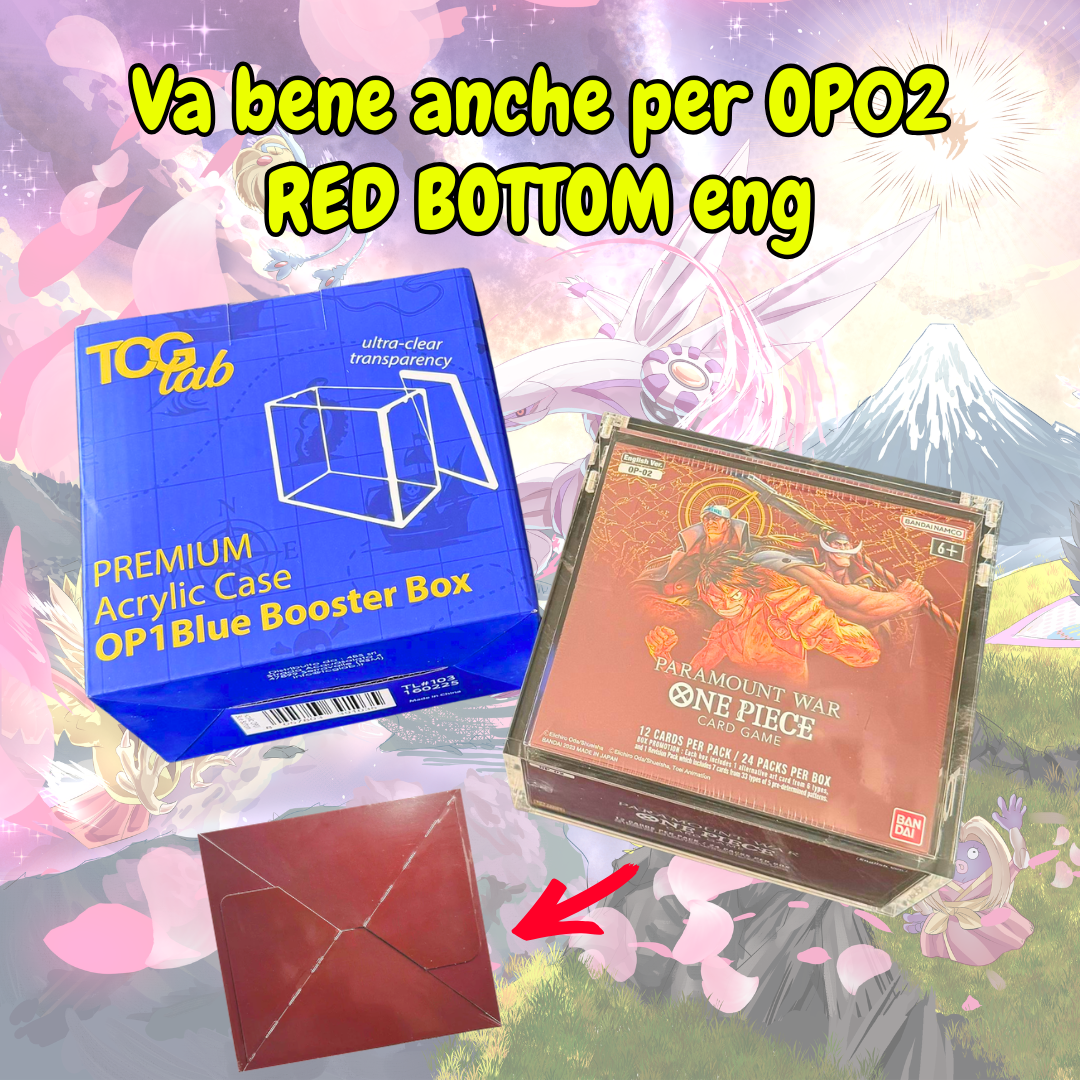 Case Protettivo box OP01 Blue Bottom eng | OP02 Red Bottom eng