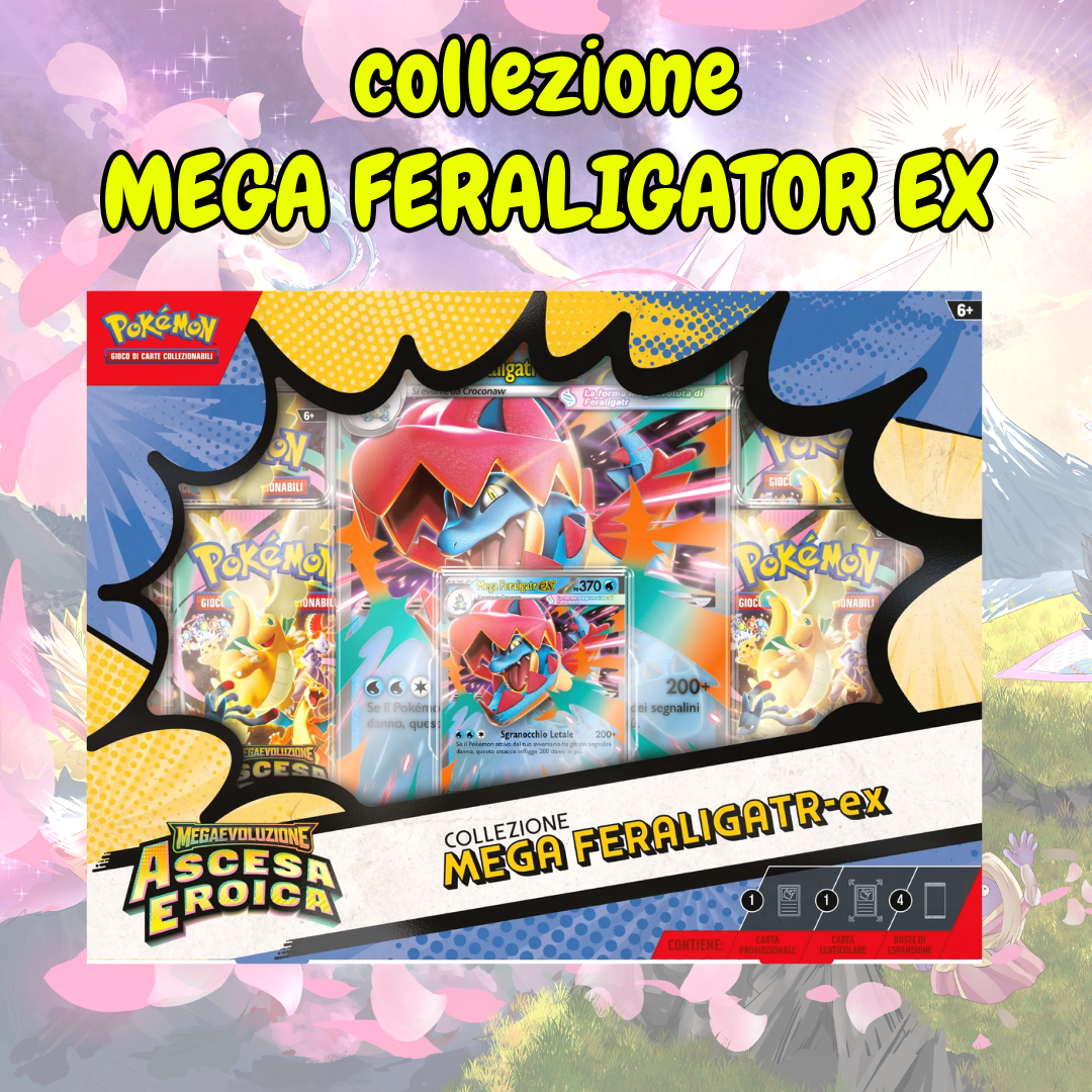 Collezione Mega Feraligatr ascesa eroica | aperto in live