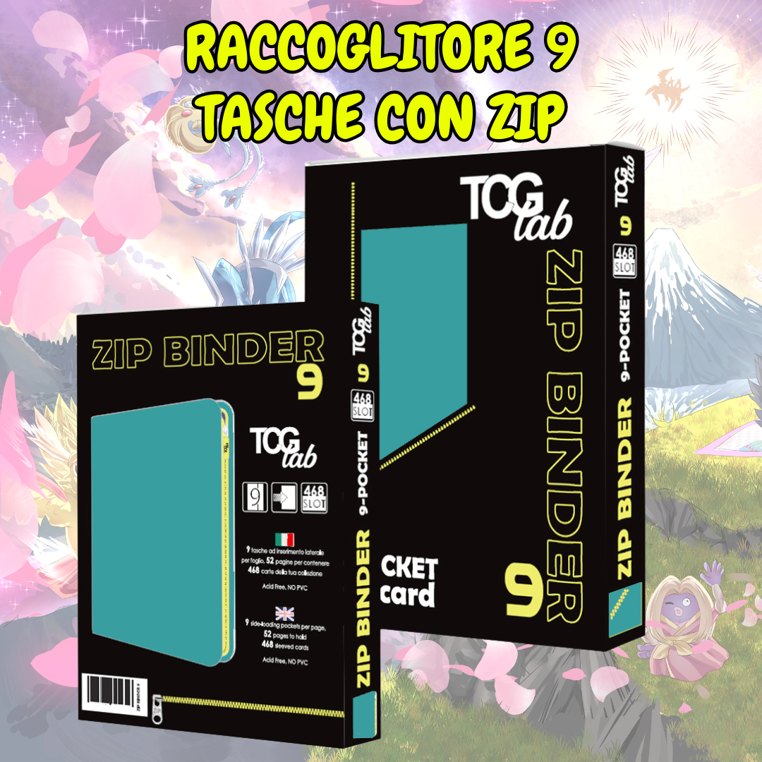 Raccoglitore 9 tasche con zip (468)