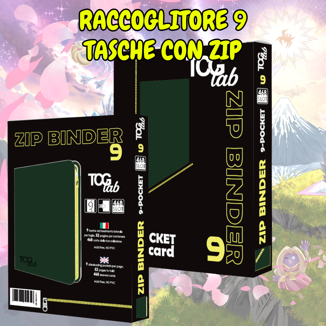 Raccoglitore 9 tasche con zip (468)