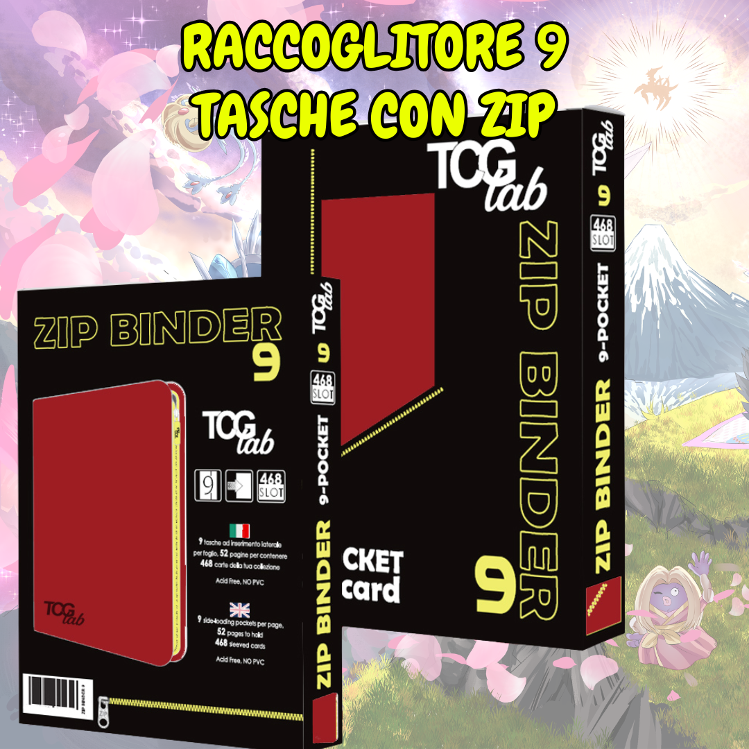 Raccoglitore 9 tasche con zip (468)
