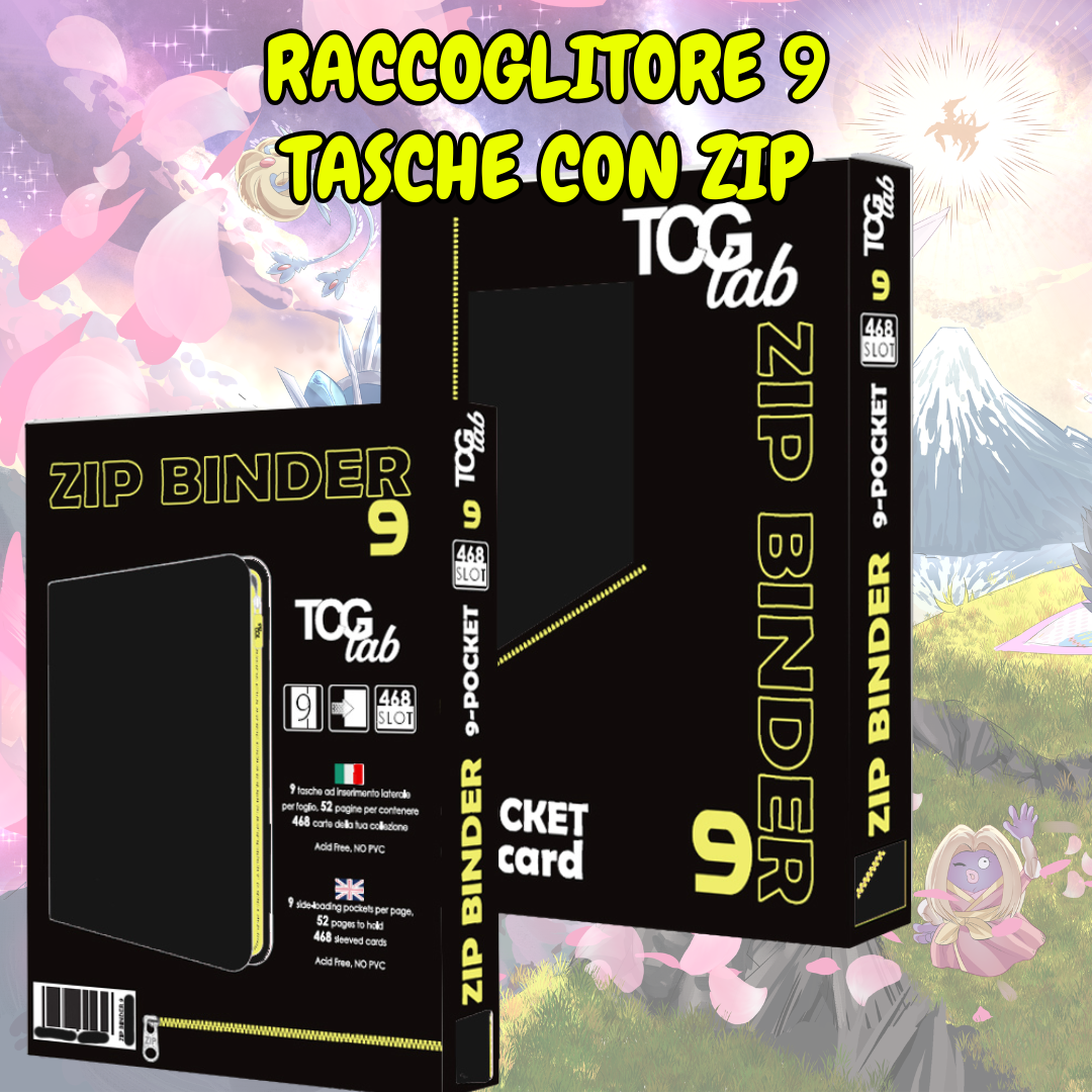 Raccoglitore 9 tasche con zip (468)