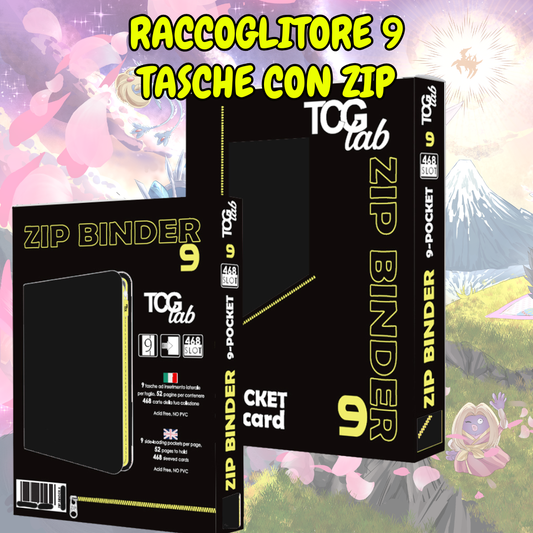 Raccoglitore 9 tasche con zip (468)