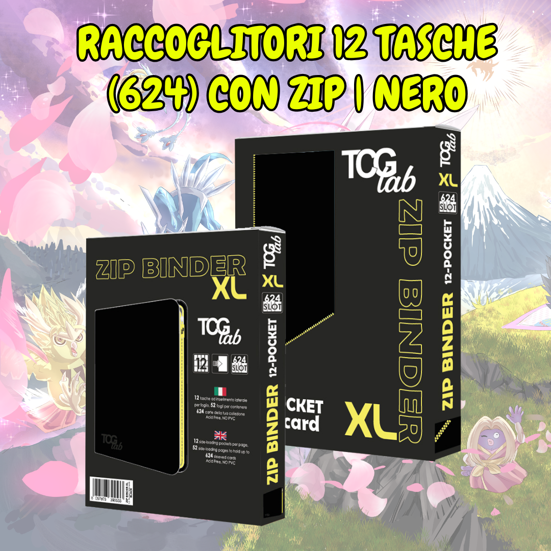 RACCOGLITORI XL 12 (624) TASCHE CON ZIP GIALLA