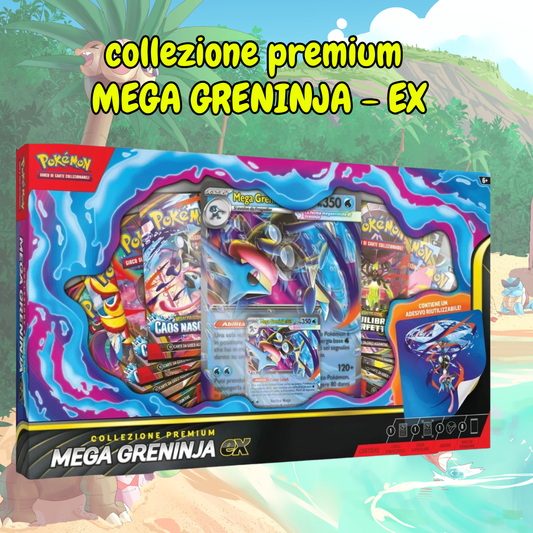 collezione premium mega Greninja-ex | aperto in live
