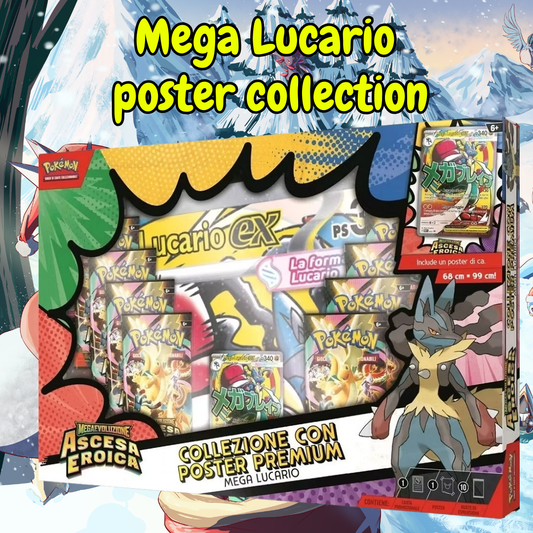 Mega Lucario Premium collezione poster | aperto in live