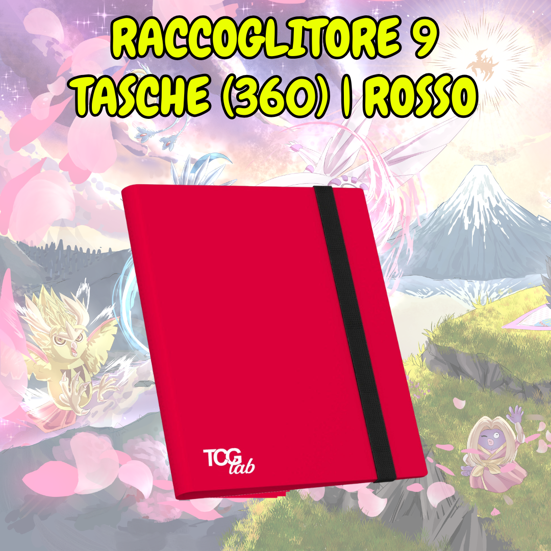 Raccoglitore a 9 Tasche (360 carte) - CON ELASTICO