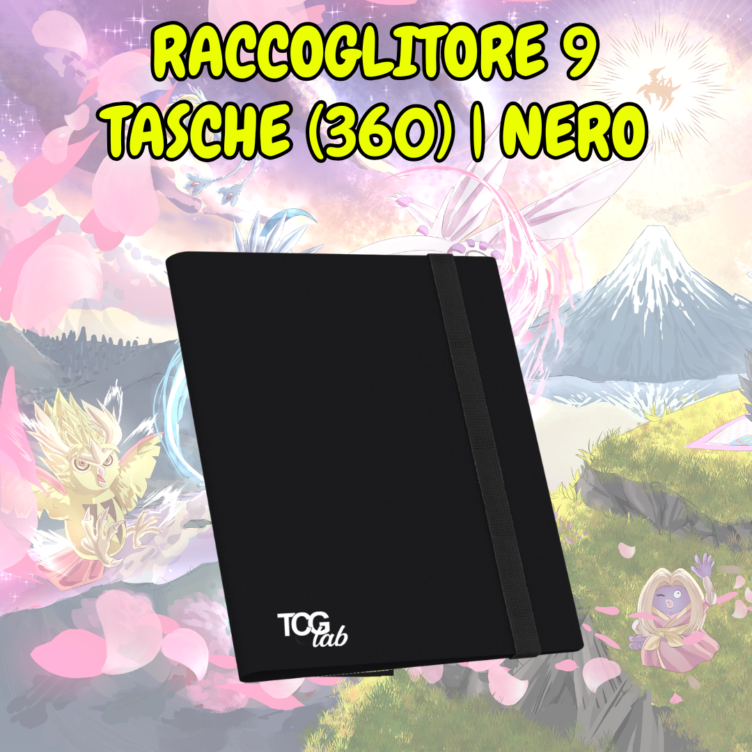 Raccoglitore a 9 Tasche (360 carte) - CON ELASTICO